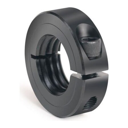 Climax Metal One-Piece Threaded Clamping Collar, Black Oxide Steel, ISTC-125-07 ISTC-125-07